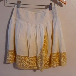Free People yellow ombre skirt